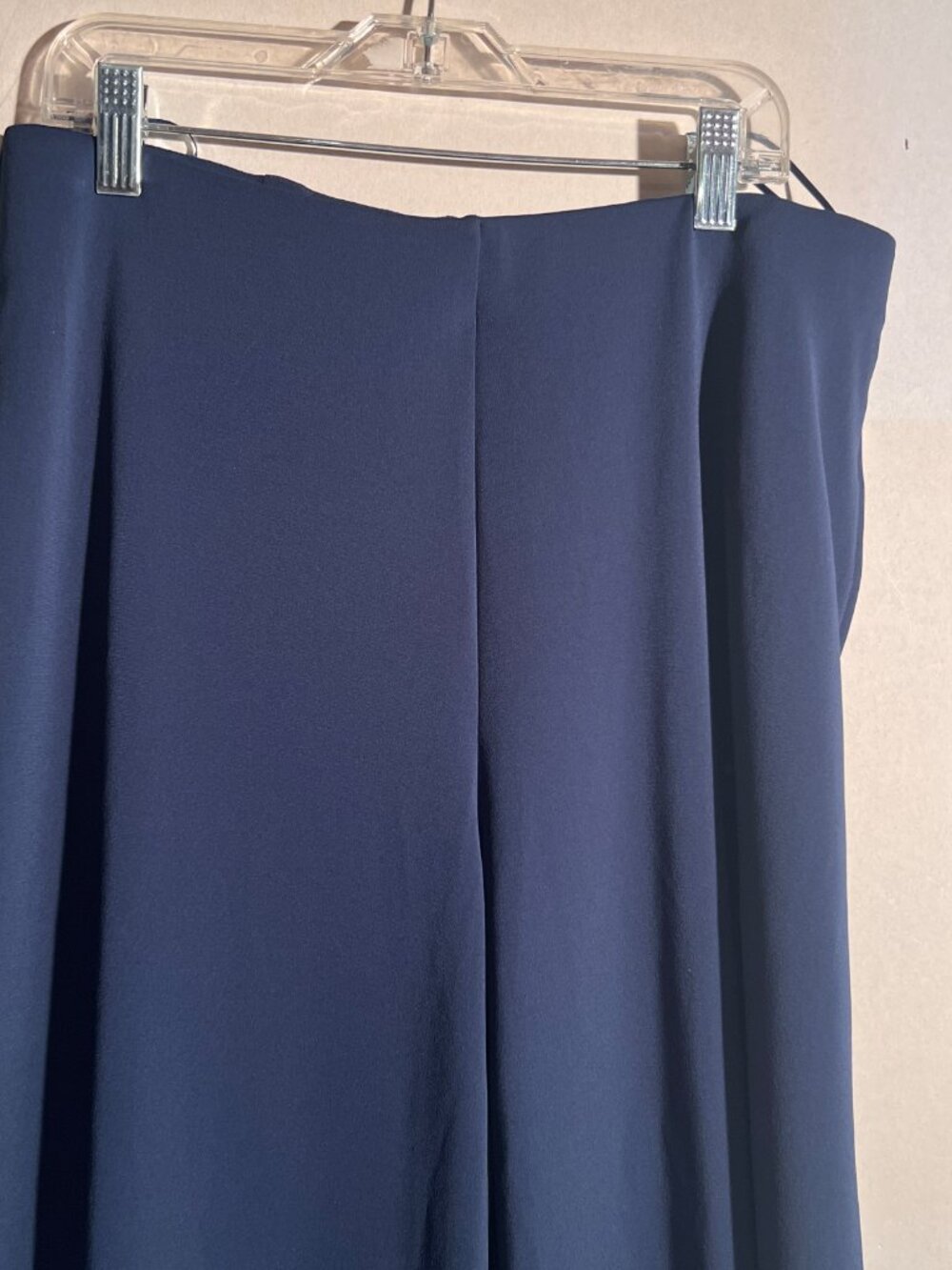 UNIQLO Dark Navy Wide Leg Knit Pants / Dress Trousers - Picture 4 of 9
